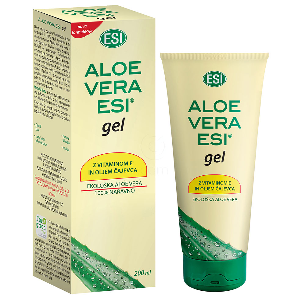 ESI Aloe Vera, gel s čajevcem in vitaminom E (200 ml)