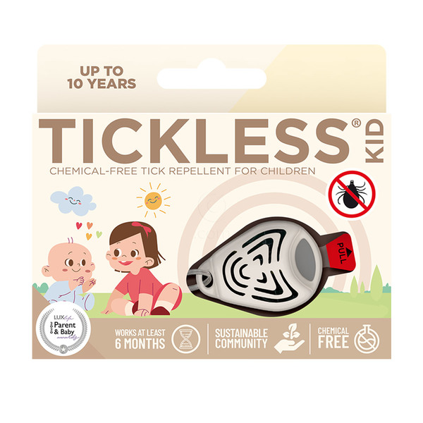 Tickless Baby & Kid, ultrazvočni odganjalec klopov za dojenčke in otroke (bež)