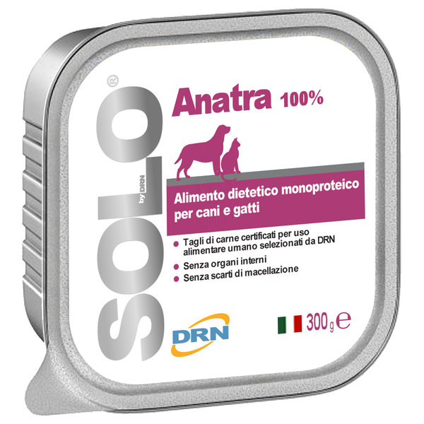 Solo Anatra, hrana za pse in mačke - Raca (300 g)