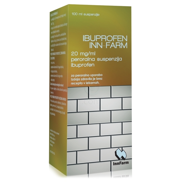 Ibuprofen INN-FARM 20 mg/ml, peroralna suspenzija (100 ml)