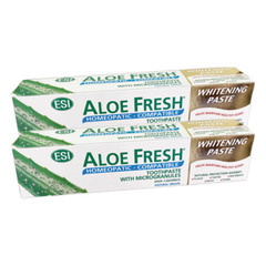 Aloe Fresh, homeopatska zobna pasta za svež dah z aromo bora - paket (2 x 100 ml)