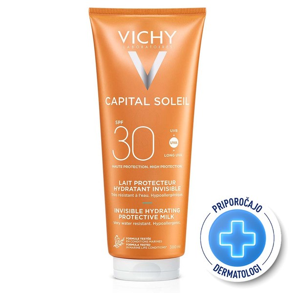 Vichy Capital Soleil, zaščitno mleko za vso družino ZF 30 (300 ml)