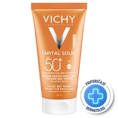 Vichy Capital Soleil BB Dry Touch, obarvani fluid za obraz - ZF50 (50 ml)