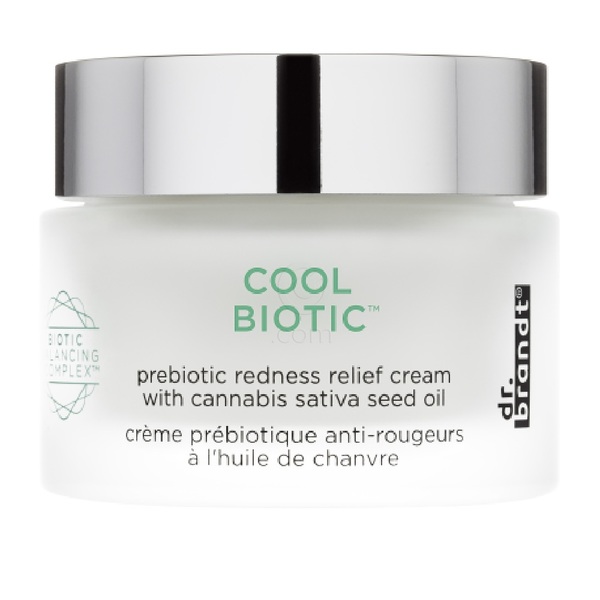 Dr. Brandt Biotics Cool Biotic Prebiotic Redness Relief Cream, krema za obraz proti rdečici s prebiotiki (50 g)