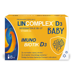 Lincomplex Baby Imuno Biotik D3 Lek, kapljice (8 ml)