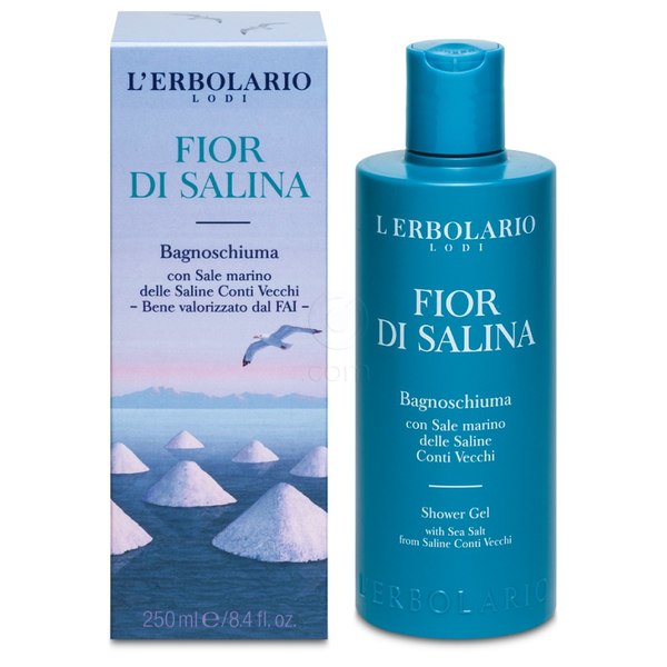 L'erbolario Fior di Salina, gel za prhanje (250 ml)