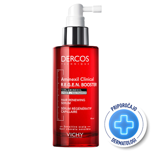 Vichy Dercos Aminexil Clinical R.E.G.E.N booster, serum za obnovo las (90 ml)