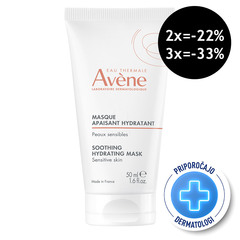 Avene, pomirjujoča maska za vlaženje kože (50 ml)