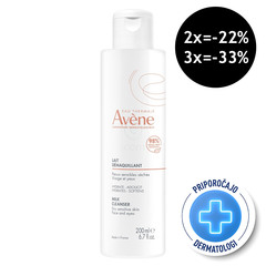 Avene, mleko za čiščenje suhe in občutljive kože (200 ml)