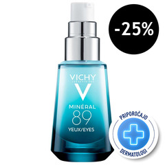Vichy Mineral 89 Eyes, koncentrat za področje okoli oči (15 ml) 