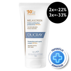 Ducray Melascreen, zaščitna krema proti madežem - ZF50+ (50 ml)