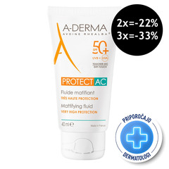 A-Derma Protect AC, matirajoči fluid - ZF50+ (40 ml)