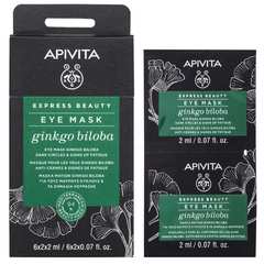 Apivita Express Beauty, maska za predel okoli oči z ginko bilobo (2 x 2 ml)