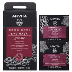 Apivita Express Beauty, maska za predel okoli oči z grozdjem (2 x 2 ml)
