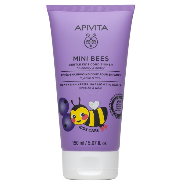 Apivita Mini Bees, otroški balzam za lase - borovnica & med (150 ml)