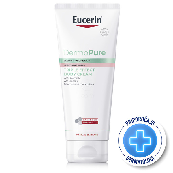 Eucerin DermoPURE, krema za telo s trojnim učinkom (200 ml)