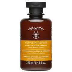 Apivita, šampon za nego in obnovo las s keratinom (250 ml)