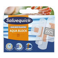 Salvequick Aqua Block, vodoodporni obliži (16 obližev)