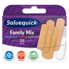 Salvequick Family, družinski obliži - Mix (26 obližev)