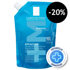 LRP Effaclar +M, peneči čistilni gel - Refill (400 ml)