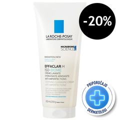 LRP Effaclar H Iso-Biome, pomirjujoča čistilna krema proti nepravilnostim (200 ml)