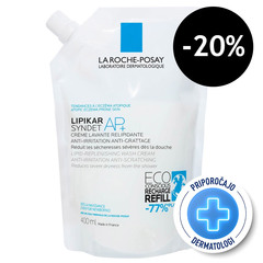 LRP Lipikar Syndet AP+, gel za umivanje telesa - Eco Refill (400 ml)