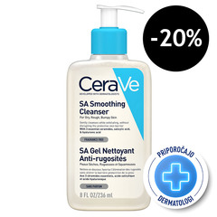 CeraVe SA, gel za čiščenje suhe in grobe kože (236 ml)