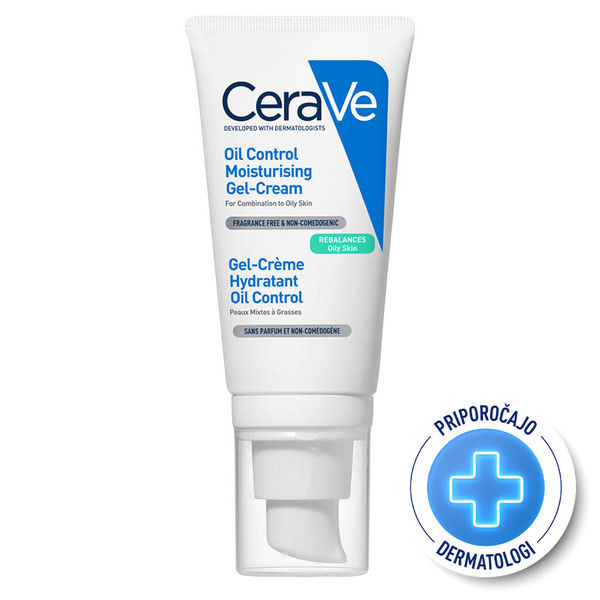  CeraVe, vlažilna gel krema za mastno kožo (52 ml)