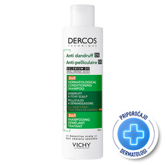 Vichy Dercos DS 2v1, dermokozmetični šampon in balzam proti prhljaju (200 ml)