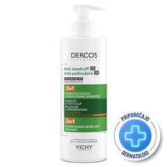 Vichy Dercos DS 2v1, dermokozmetični šampon in balzam proti prhljaju (390 ml)