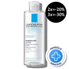 LRP Physiological Cleansers Ultra, micelarna voda za občutljivo kožo (400 ml)