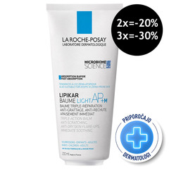 LRP Lipikar Baume AP+M Light Eco, lahki balzam s trojnim delovanjem (200 ml)