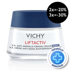 Vichy Liftactiv H.A., nočna nega za korekcijo gub in čvrsto kožo (50 ml)