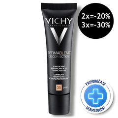 Vichy Dermablend 3D-35-Sand, korektivni puder za mastno kožo, nagnjeno k aknam (30 ml)