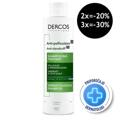 Vichy Dercos, šampon proti prhljaju za normalne in mastne lase (200 ml)