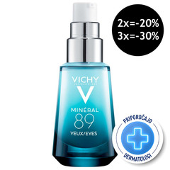 Vichy Mineral 89 Eyes, koncentrat za področje okoli oči (15 ml) 