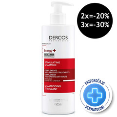 Vichy Dercos Aminexil Energisant, šampon proti izpadanju las (400 ml)