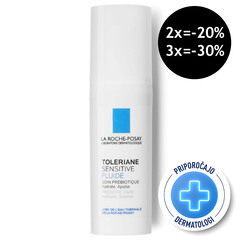 LRP Toleriane Sensitive, fluid za obraz za mešano in občutljivo kožo (40 ml)