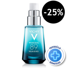 Vichy Mineral 89 Eyes, koncentrat za področje okoli oči (15 ml)