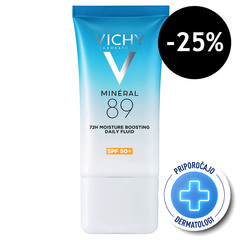 Vichy Mineral 89, dnevni fluid za 72-urno vlaženje kože - ZF 50+ (50 ml)