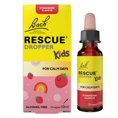 Bach Rescue Kids, kapljice za otroke - okus jagode (10 ml)