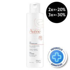 Avene, mleko za čiščenje suhe in občutljive kože (200 ml)