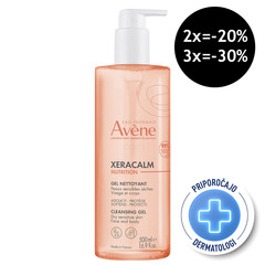 Avène XeraCalm Nutrition, vlažilni gel za čiščenje (500 ml)