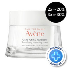 Avene, hranljiva revitalizirajoča krema za suho občutljivo kožo (50 ml)