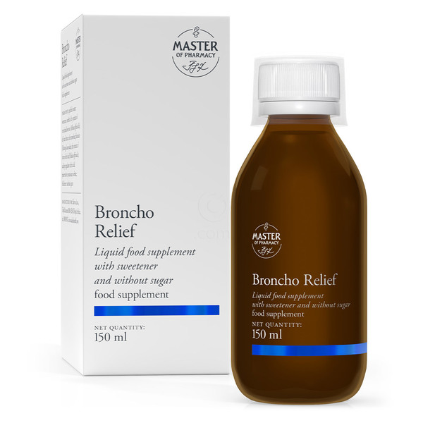 Master of Pharmacy Broncho Relief, tekoče prehransko dopolnilo (150 ml)