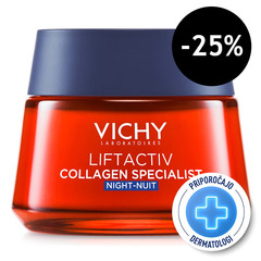 Vichy Liftactiv Collagen Specialist, nočna nega za obraz (50 ml)