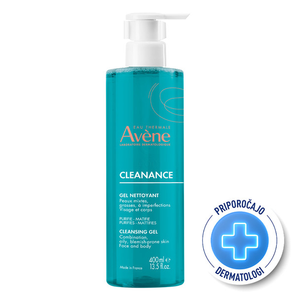 Eau Thermale Avene Cleanance, gel za čiščenje (400 ml)