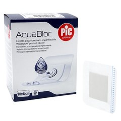 PIC Aquabloc, antibakterijski pooperativni obliži - 10 x 8 cm (50 obližev)