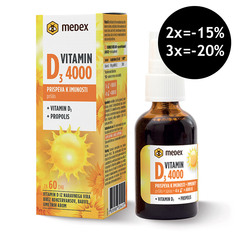 Vitamin D3 4000 I.E. Medex, pršilo (30 ml)