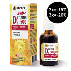 Vitamin D3 Junior 500 I.E. Medex, pršilo (30 ml)